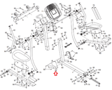 Nordictrack Proform Elliptical Left Frame Cover 23665 or 247266 - fitnesspartsrepair