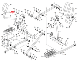 NordicTrack ProForm Elliptical Left Front Handlebar Cover 377961 - fitnesspartsrepair