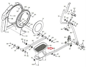 NordicTrack ProForm Elliptical Right Pedal Arm 394128 - fitnesspartsrepair