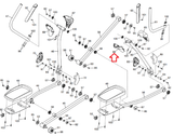 NordicTrack Proform Elliptical Right Rear Upper Body Arm Cover 317181 - hydrafitnessparts