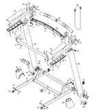 Nordictrack Proform Epic C900i T13.5 800i Treadmill Left Bottom Handrail 349983 - hydrafitnessparts