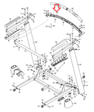 Nordictrack Proform Epic Treadmill Heart Rate Pulse Crossbar MFR-372999 373033 - hydrafitnessparts