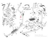 Nordictrack Proform Health Rider Elliptical Left Leg Rear Cover 349863 - hydrafitnessparts