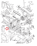 Nordictrack Proform Healthrider Elliptical Left Wheel Shroud Cover 9095 216955 - hydrafitnessparts