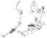 NordicTrack Proform HealthRider FreeMotion Elliptical Pedal Arm Bushing 247255 - fitnesspartsrepair