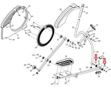 NordicTrack Proform HealthRider Residential Elliptical Pedal Arm Bushing 351156 - fitnesspartsrepair