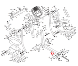Nordictrack Proform Reebok Elliptical Pivot Axle .75" 247259 - fitnesspartsrepair
