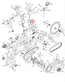 Nordictrack Proform Reebok (Icon) Cycle Bike Square Nut 3 X 8" 310608 - fitnesspartsrepair