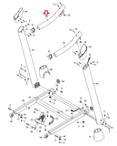 NordicTrack Proform Reebok Treadmill Left Handrail Assembly 288541 - fitnesspartsrepair