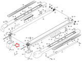 Nordictrack Proform Reebok Treadmill Left Rear Roller Endcap 290512 - hydrafitnessparts