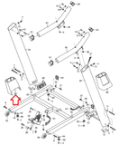 Nordictrack Proform Reebok Treadmill Left Upright Cover 290771 - hydrafitnessparts