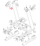 NordicTrack Proform Reebok Treadmill Left Upright Sleeve Cover MFR-61250 244526 - hydrafitnessparts