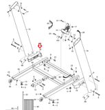NordicTrack Proform Reebok Treadmill Left Upright Spacer MFR-258332 or 257739 - hydrafitnessparts