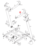 NordicTrack Proform Reebok Treadmill Right Handrail Assembly 288542 - fitnesspartsrepair