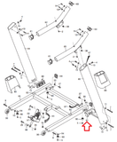 Nordictrack Proform Reebok Treadmill Right Upright Spacer 290452 or 290453 - hydrafitnessparts