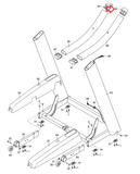 Nordictrack Proform Treadmill Right Top Handrail End Cap 335748 - fitnesspartsrepair