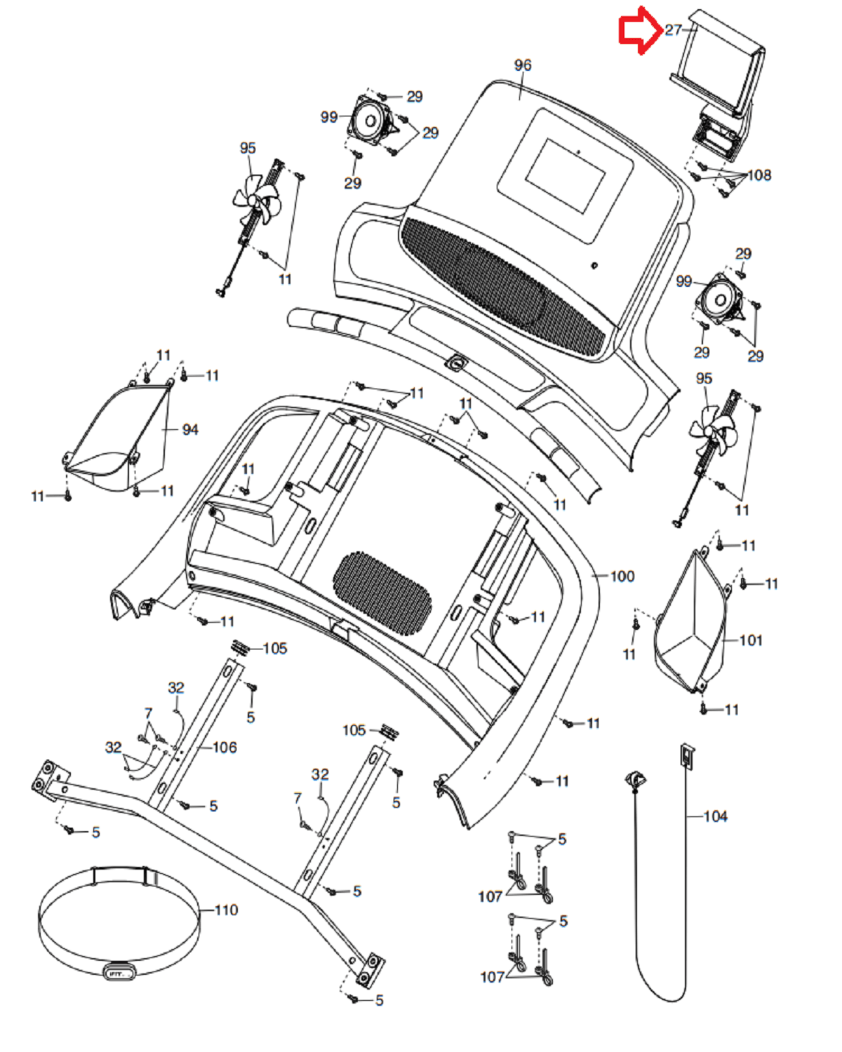 Nordictrack commercial 1750 tablet holder hotsell