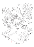 NordicTrack Proform Weslo Elliptical Stabilizer Axle 270995 - hydrafitnessparts