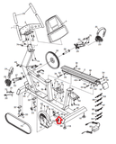 NordicTrack Recumbent Bike Flat Head Screw 3/8" - 16 X 1 X 1/2" 194329 - fitnesspartsrepair