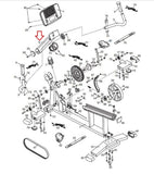 NordicTrack Recumbent Bike Upright Console Frame Assembly 224844 - hydrafitnessparts