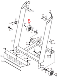 Nordictrack Reebok Incline Front Wheel Transport 209837 - fitnesspartsrepair