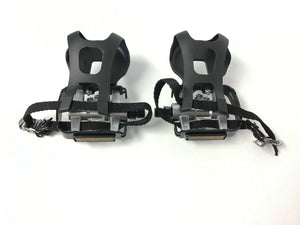 NordicTrack Reebok Indoor Cycle Left & Right Pedal Pair Set w/Straps 308857 - fitnesspartsrepair