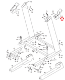 NordicTrack Reebok Proform Treadmill Right Upright Cover MFR-61250 or 244527 - hydrafitnessparts