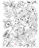 Nordictrack S22i S10i S15i W TOUR CYCLE Stationary Bike Rear Stabilizer 391406 - hydrafitnessparts