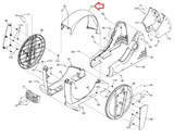 Nordictrack SE 9i Elliptical Top Shield Cover MFR-23887 or 353139 or 349922 - hydrafitnessparts