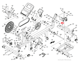 NordicTrack SE9I SE7I E 7.7 E 10.0 Elliptical Front Stabilizer 350448 - hydrafitnessparts