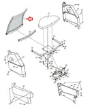 NordicTrack SL 728 Recumbent Bike Seat Back Rest Frame 239598 - hydrafitnessparts