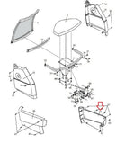 NordicTrack SL 728 Upright Bike Right Side Cover 231763 - fitnesspartsrepair