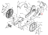 Nordictrack Spacesaver SE 9i SE7i Elliptical Right Front Shield 353134 - hydrafitnessparts