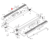 Nordictrack T5.3 Treadmill Left Foot Rail 287682 or 261024 or 300376 - fitnesspartsrepair