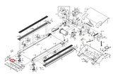 NordicTrack Treadmill Bottom Left Wheel Block 157623 - fitnesspartsrepair