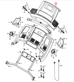 Nordictrack Treadmill Display Console Panel With Back Cover MFR-ETNT17113 353274 - hydrafitnessparts