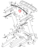 NordicTrack Treadmill Pulse Crossbar 385210 - hydrafitnessparts