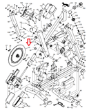 NordicTrack Upright Bike Magnetic Brake Flywheel Assembly with Bearings 405102 - fitnesspartsrepair