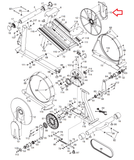 NoridcTrack AudioStrider 800 990 900 ZNE Elliptical Crank Disc Cover 244337 - fitnesspartsrepair