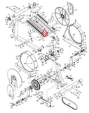 Noridctrack Gold's Gym Proform Reebok (Icon) Elliptical Ramp Frame Pin 244166 - fitnesspartsrepair