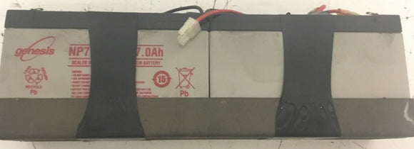 Octane Pro4700 Elliptical Sealed Rechargeable Lead Acid Battery Set 103750-001 - fitnesspartsrepair