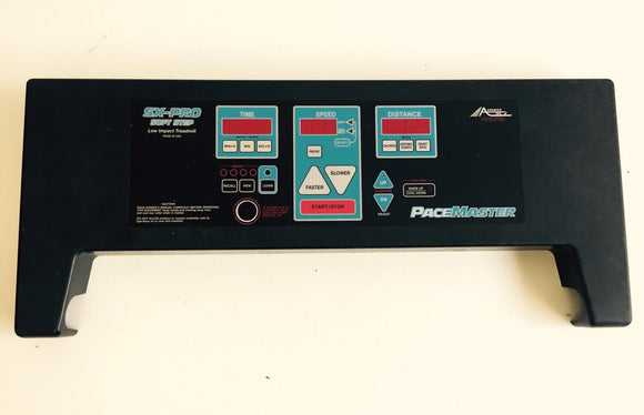 Pacemaster SX Pro Treadmill Upper Display Console Membrane & Board - fitnesspartsrepair