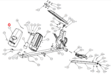 Precor 5.17i EFX5.17i - Stone Gray Elliptical Left Front Cover 38779-102 - hydrafitnessparts