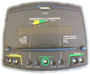 Precor 9.33 EU Treadmill Upper PCA Console Membrane & Panel Board 44039-101 - fitnesspartsrepair