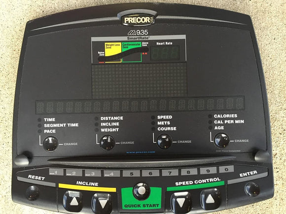 Precor 9.35 Treadmill Upper PCA Console Membrane & Panel Board 44028-101 - fitnesspartsrepair