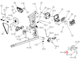 Precor AMT12 833 835 EFX800 Elliptical Flange Hex Nylon Nut PPP0000KBTCN031038 - hydrafitnessparts