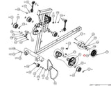 Precor AMT12 835 Hcom 833 Elliptical Black Pulley Bracket PPP000000301181102 - hydrafitnessparts