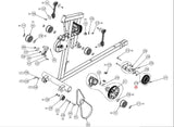 Precor AMT12 885 835 Elliptical Reduction Pulley W/Bracket PPP000000301184102 - hydrafitnessparts