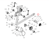 Precor AMT12 Elliptical Step Down Pulley Bracket PPP000000301181102 - hydrafitnessparts