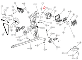 Precor AMT12 HCOM 833 835 Elliptical Zinc Tensioner Bracket PPP000000301311102 - hydrafitnessparts